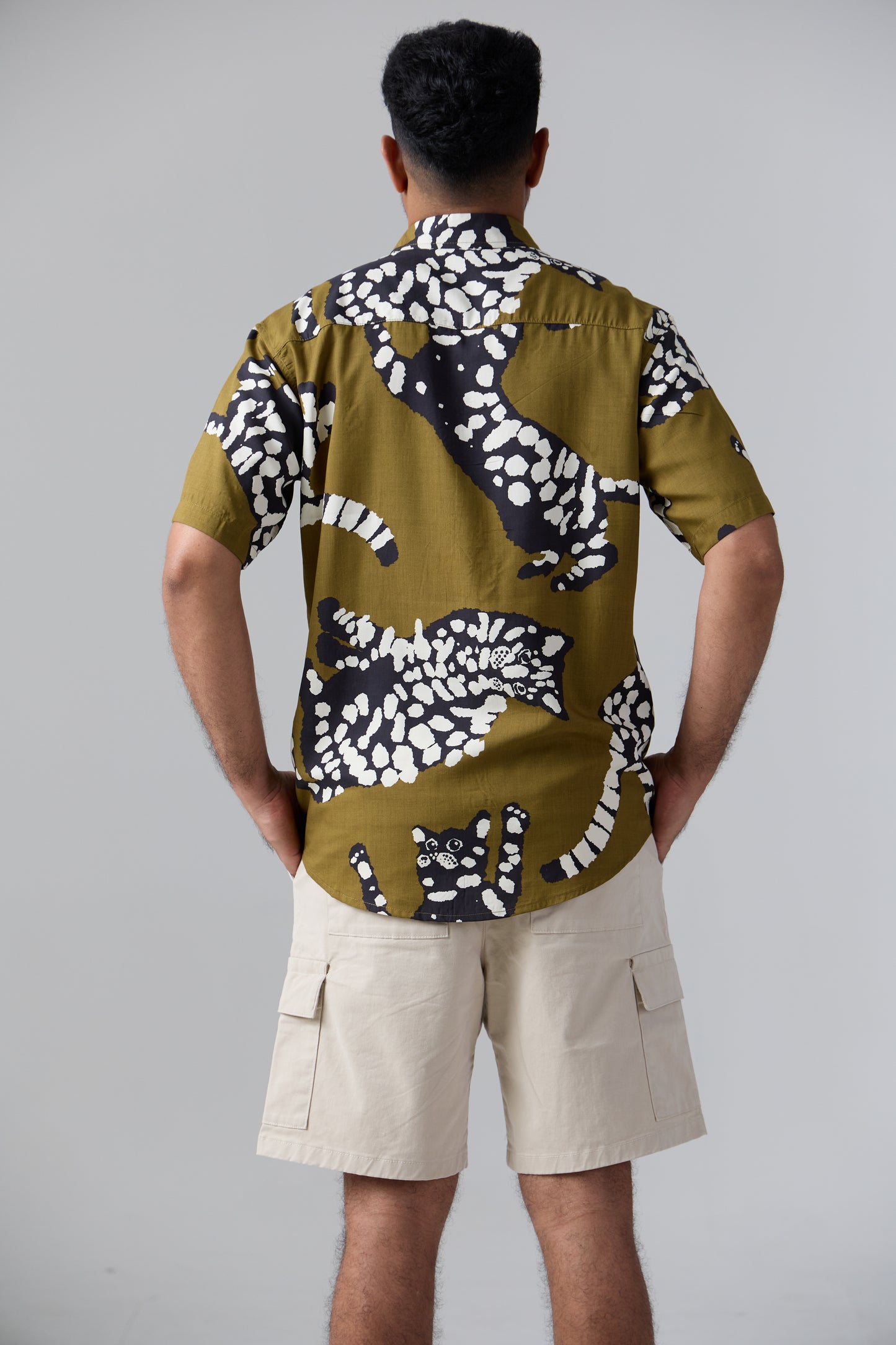 Cabana short sleeve shirt in Cat print